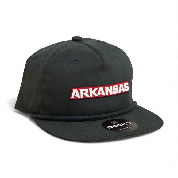 Arkansas Razorbacks ARKANSAS White 3D Classic Rope Hat- Charcoal - Picture 1 of 3